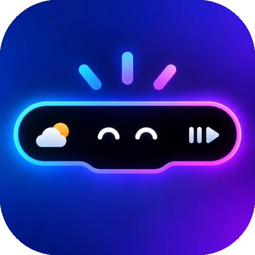 The Isle app icon: a glowing island with two smiling eyes.